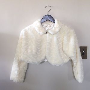 Handmade Ivory Cropped Event Jacket